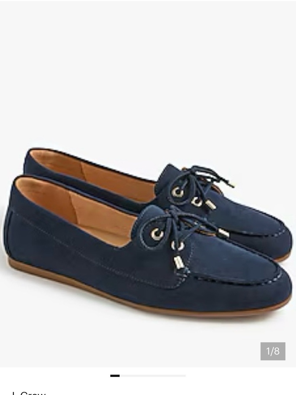 J Crew Factory Navy Loafer size 8 1/2